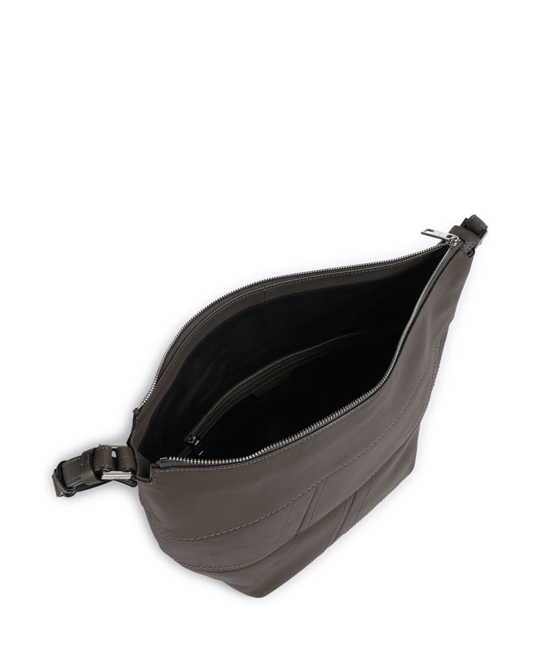 Liebeskind Edda Calf Optic M Hobo bag dark grigio