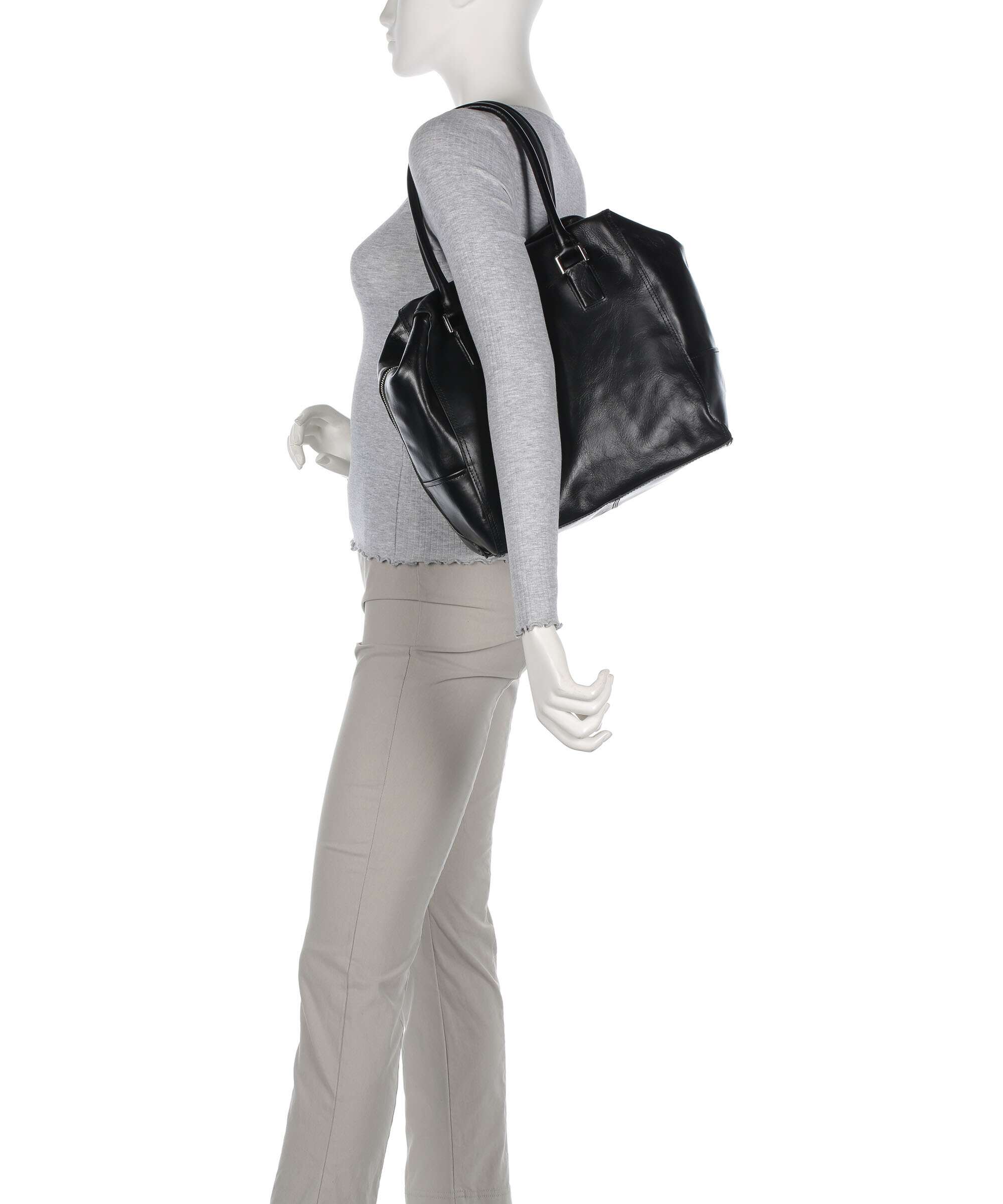 Liebeskind Kayla Lack Distressed M Tote bag black
