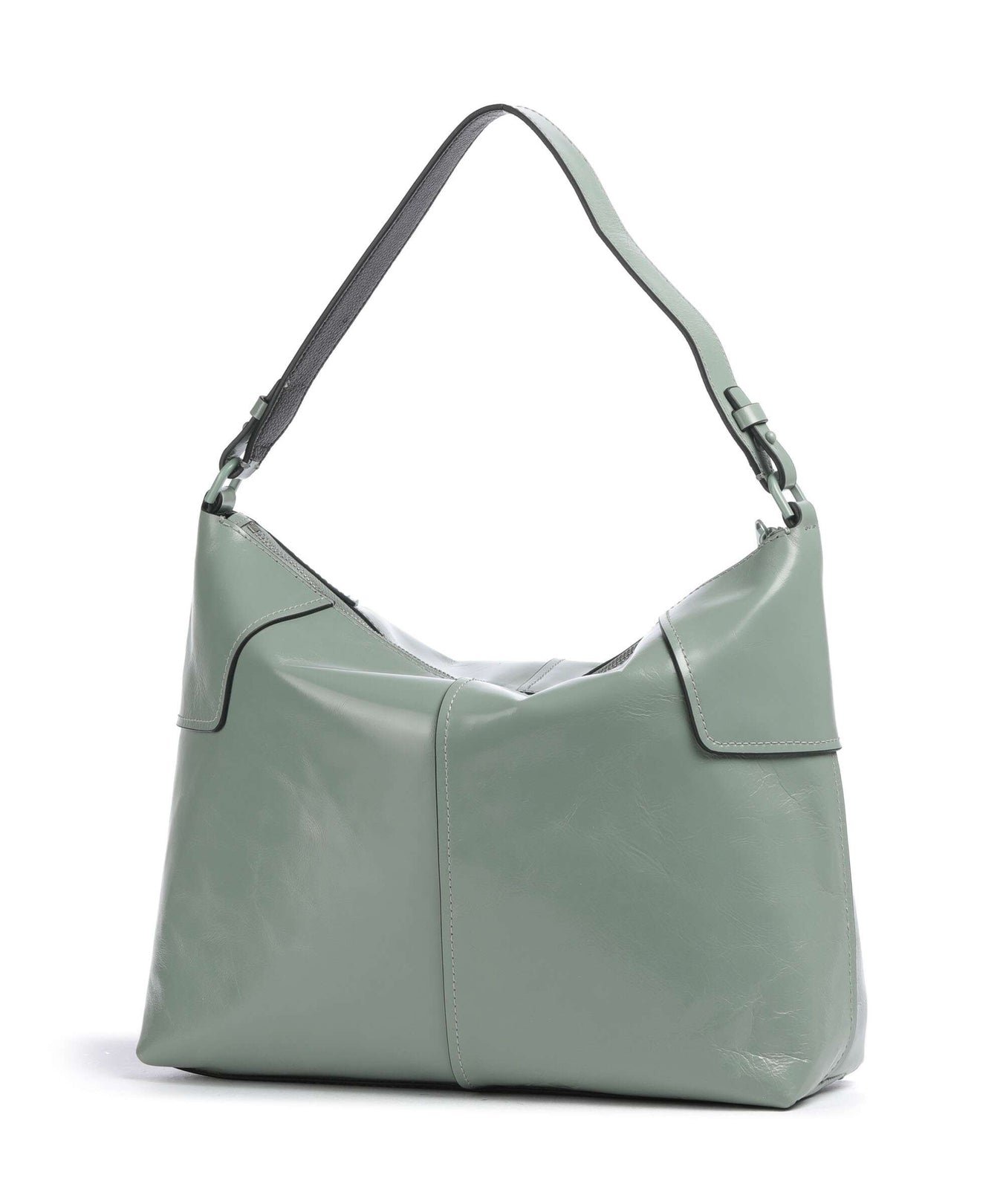 Liebeskind Mila Lack Distressed M Hobo bag forest green