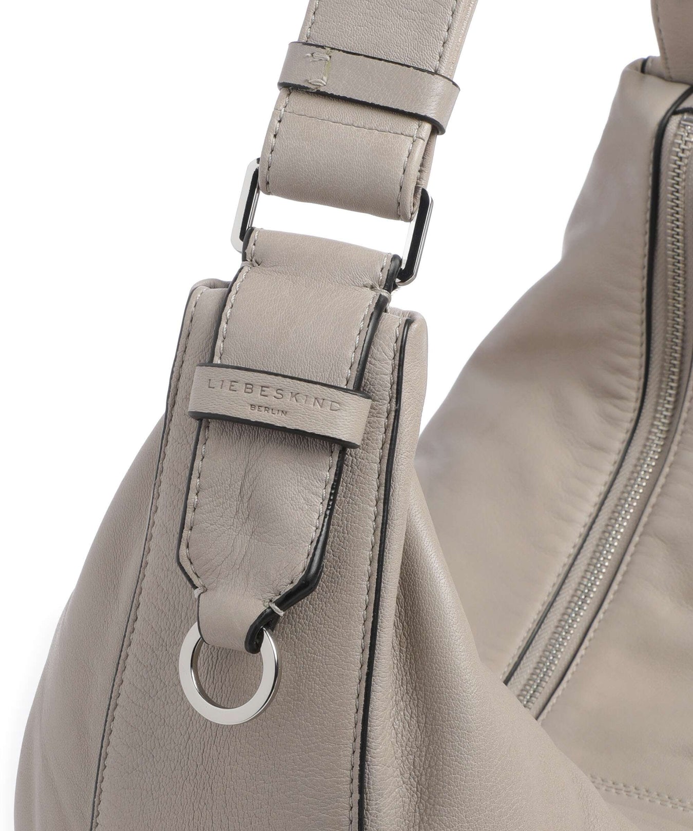 Liebeskind Moon Sheep Natural M Hobo bag steel