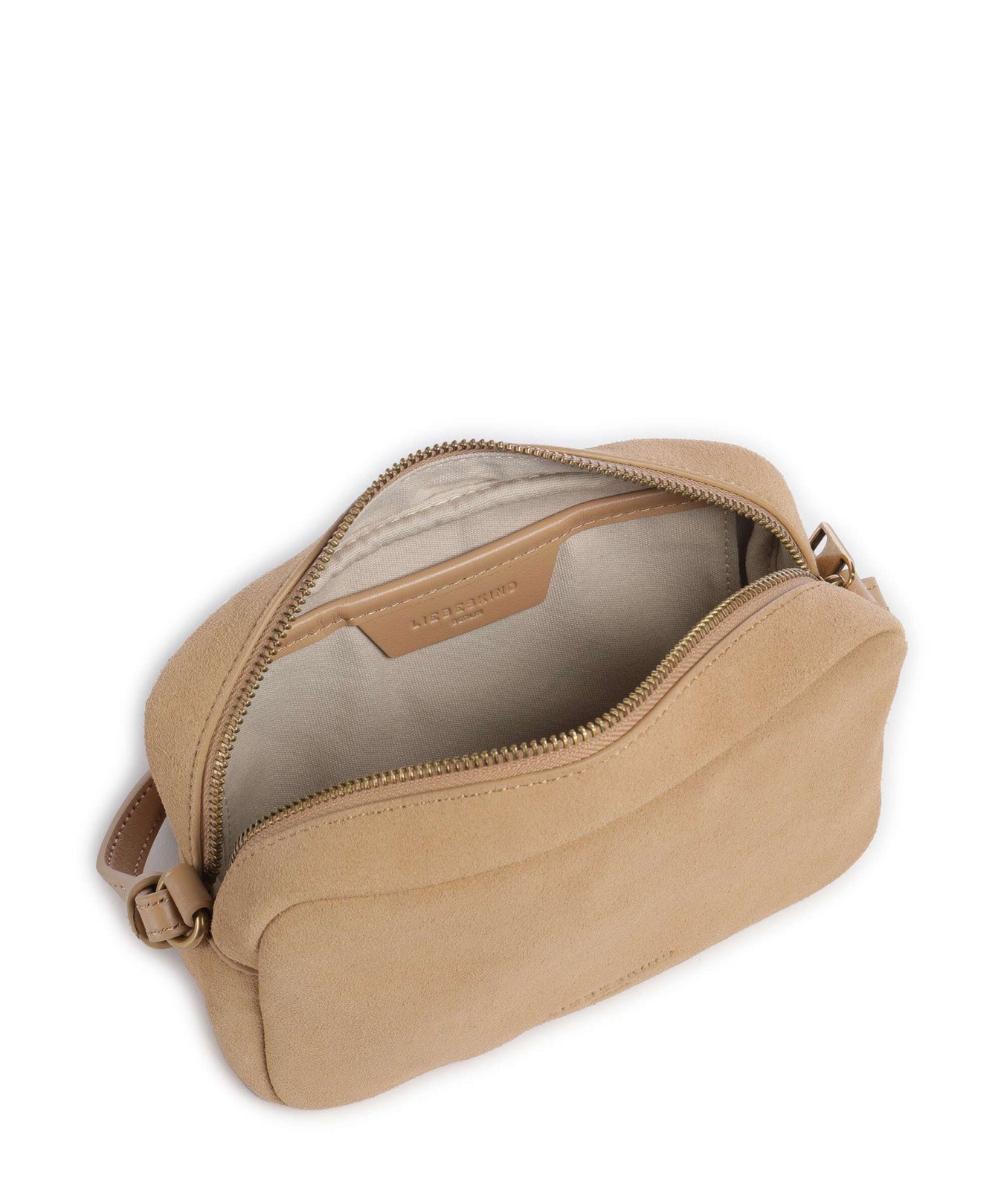 Liebeskind Farrah Suede S Crossbody bag beige