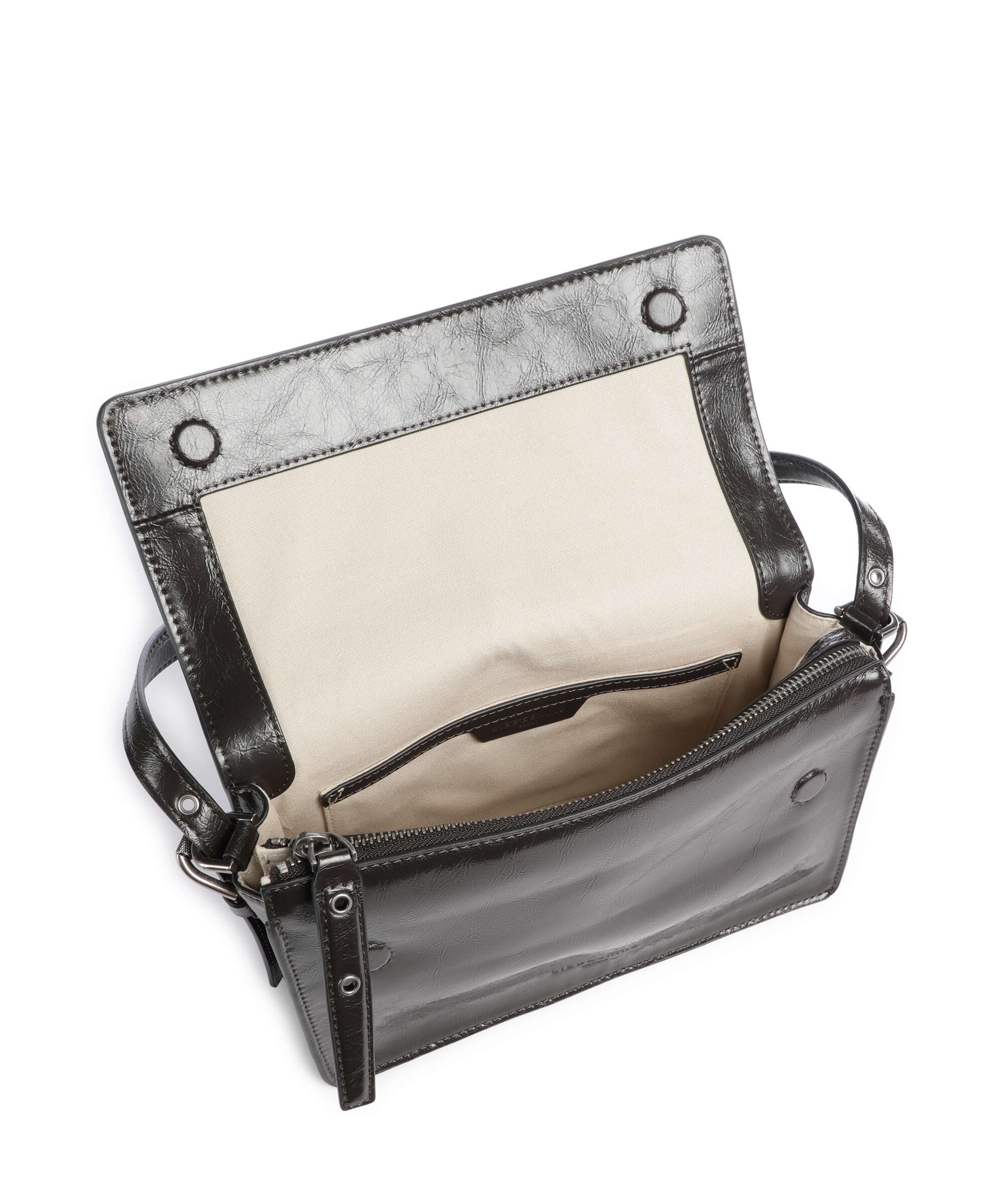 Liebeskind Audrey Recycled Lack Distressed S Shoulder bag deep soil