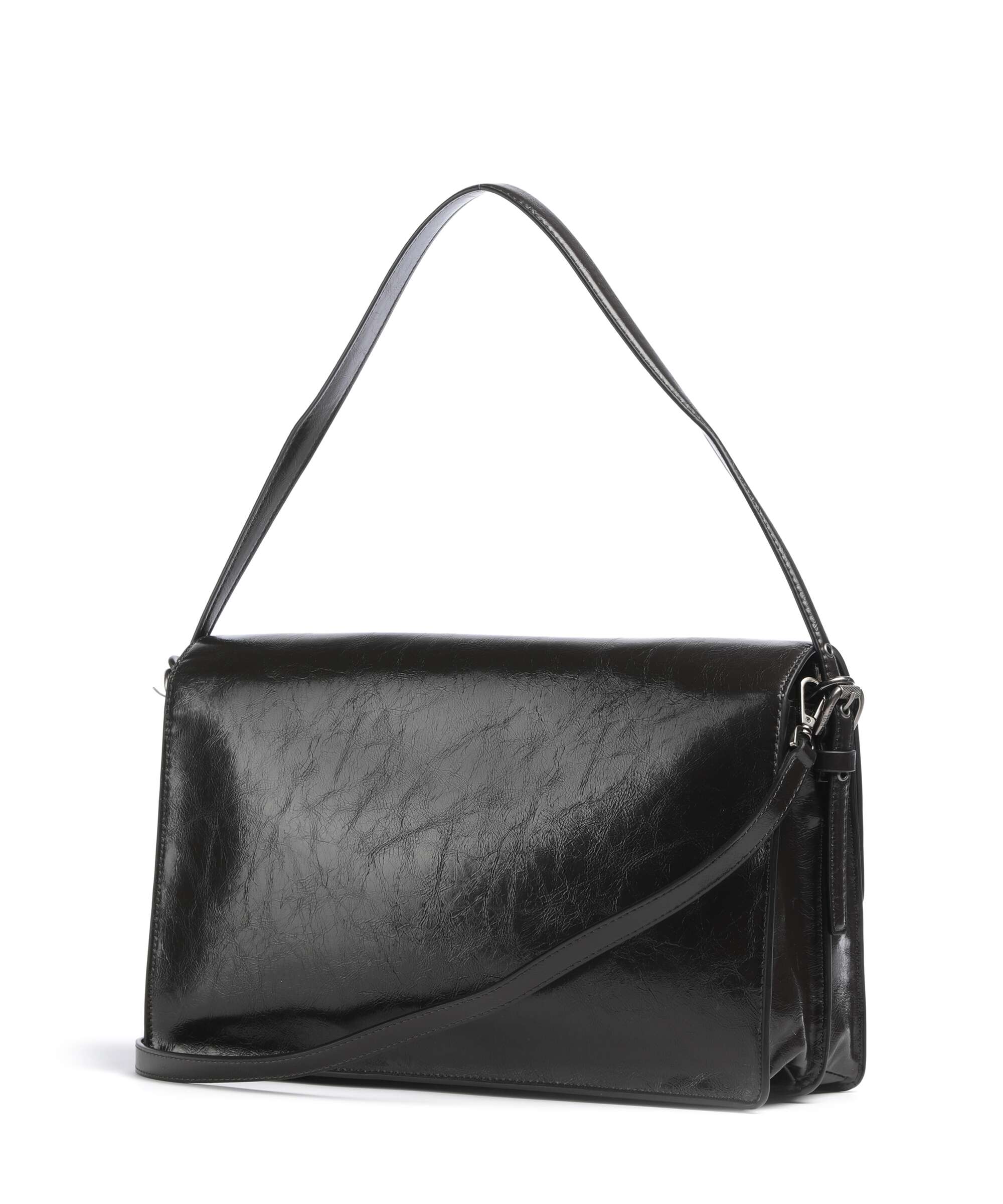Liebeskind Audrey Recycled Lack Distressed M Shoulder bag deep soil