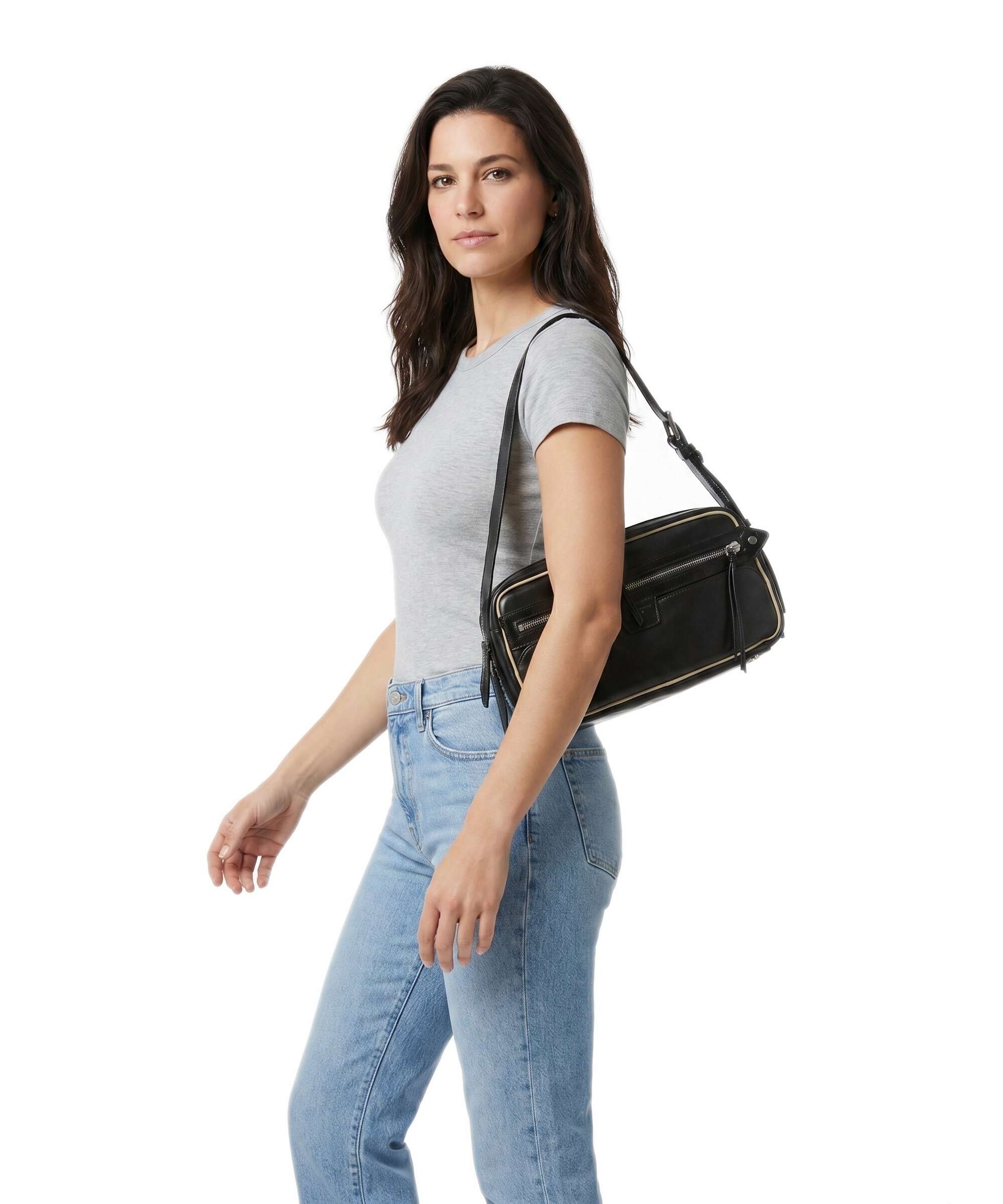 Liebeskind Juno Recycled Soft Calf M Shoulder bag black