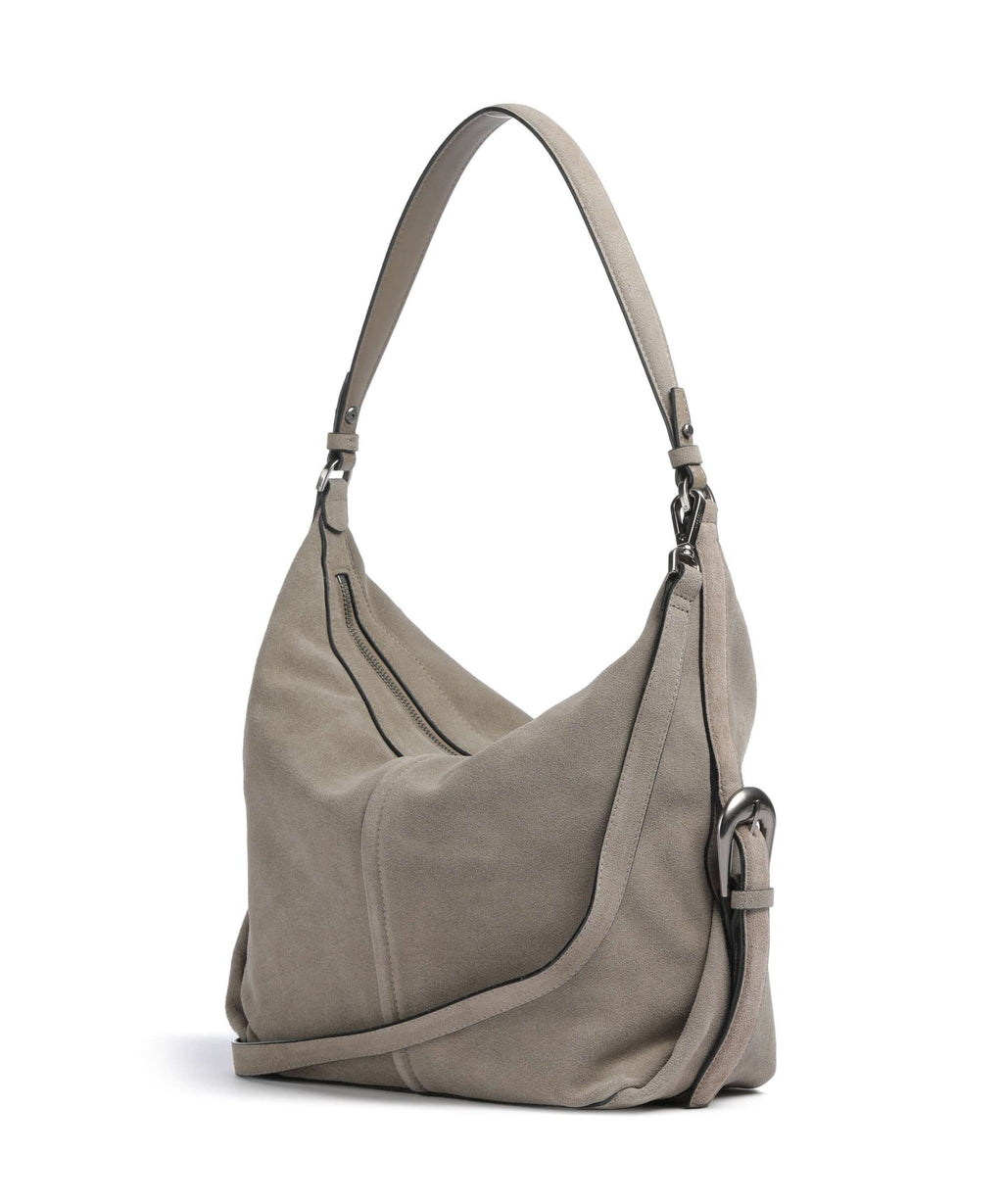 Liebeskind Paris II Hydro Suede M Hobo bag neutral grey
