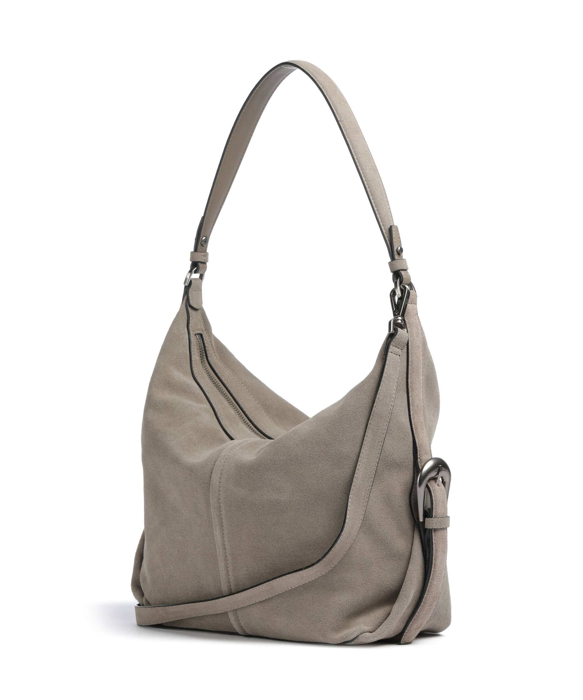 Liebeskind Paris II Hydro Suede M Hobo bag neutral grey