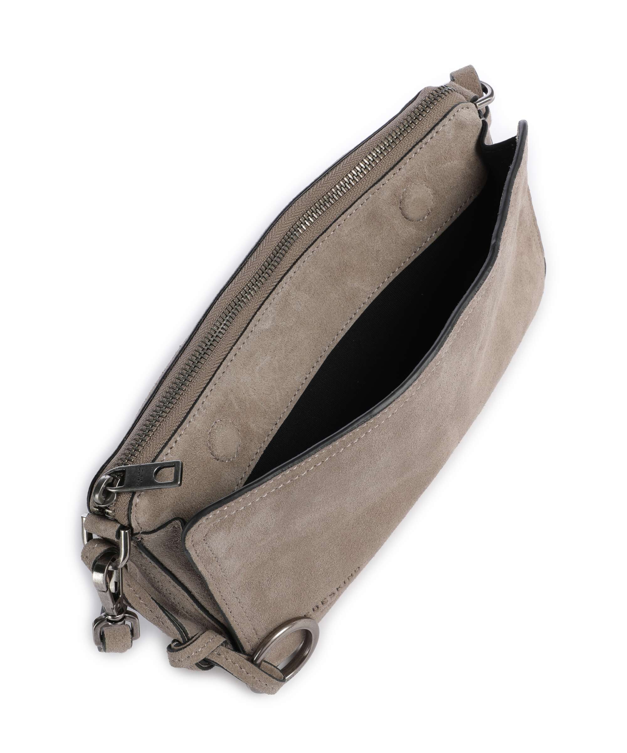 Liebeskind Clarice II Hydro Suede M Crossbody bag neutral grey