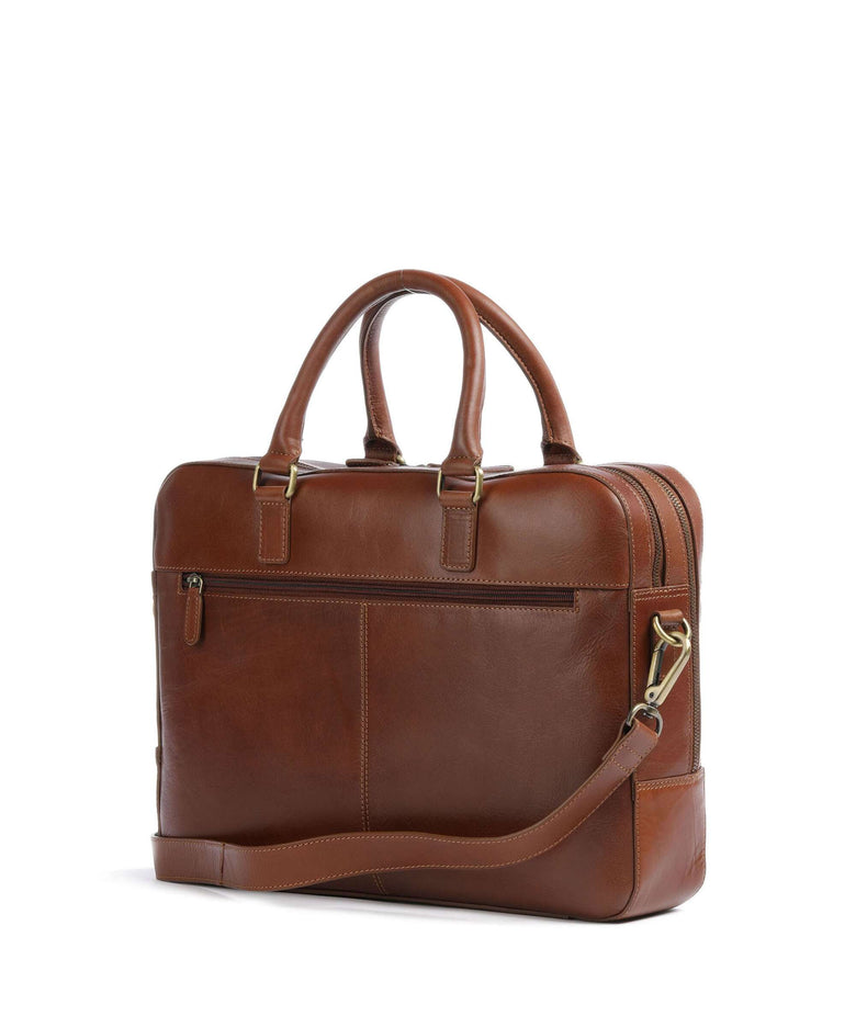 Bugatti Remo Briefcase cognac