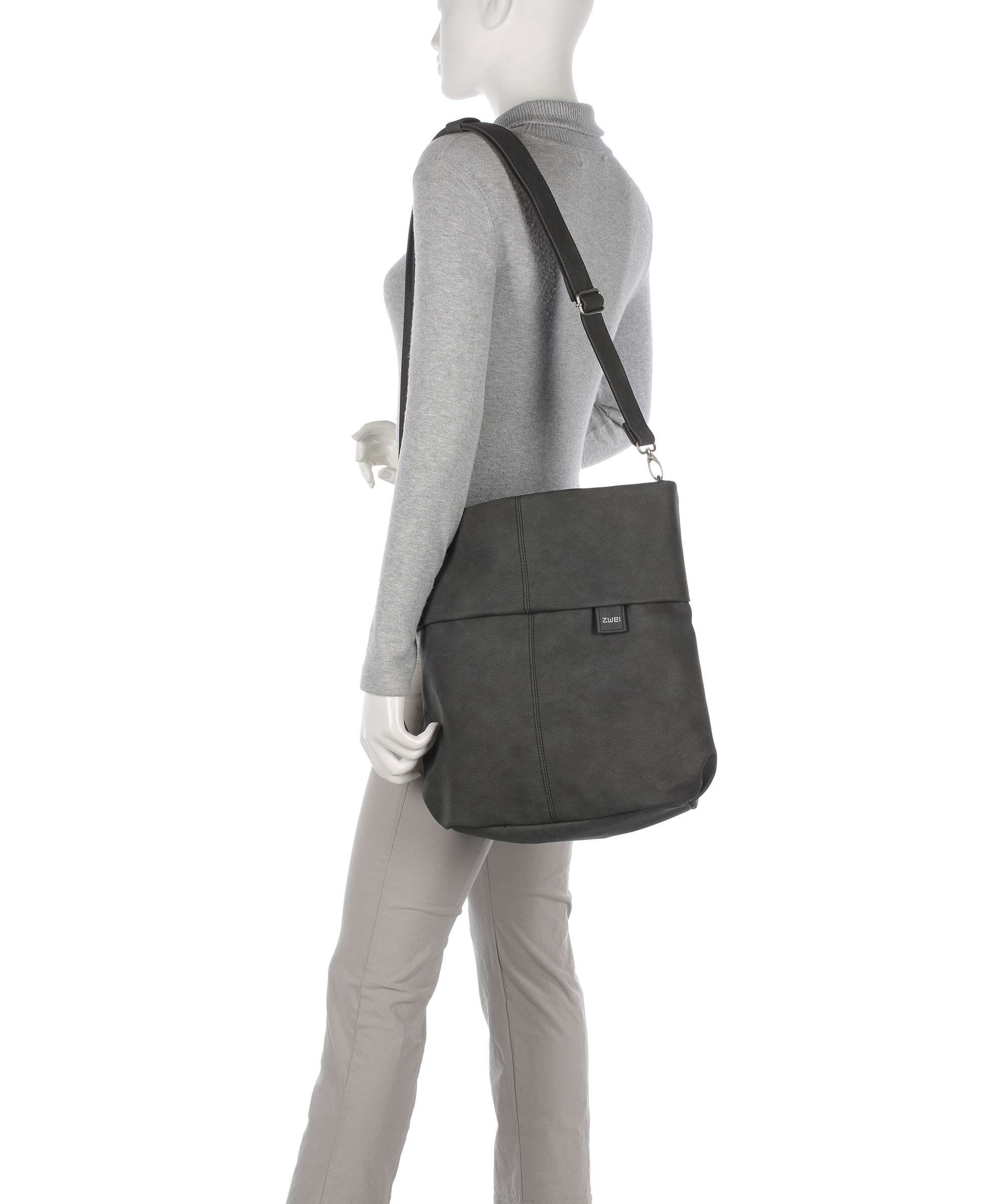 Zwei Mademoiselle.M M140 Hobo bag nubuk stone