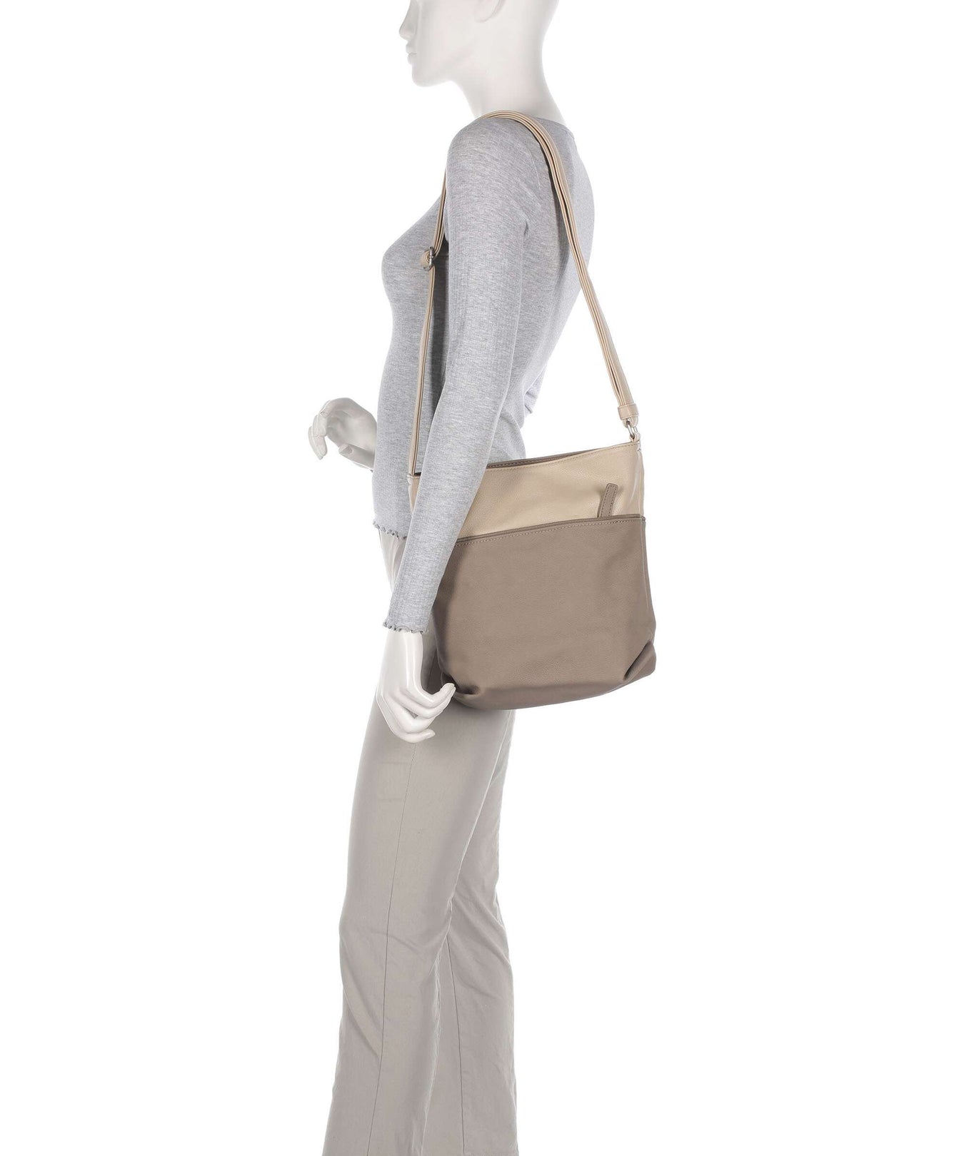 Zwei Jana J10 Shoulder bag nubuk cappuccino