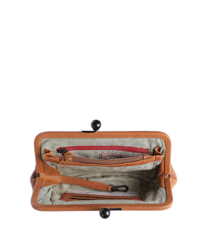 Aunts & Uncles Grandma's Luxury Club Rose Wallet cognac