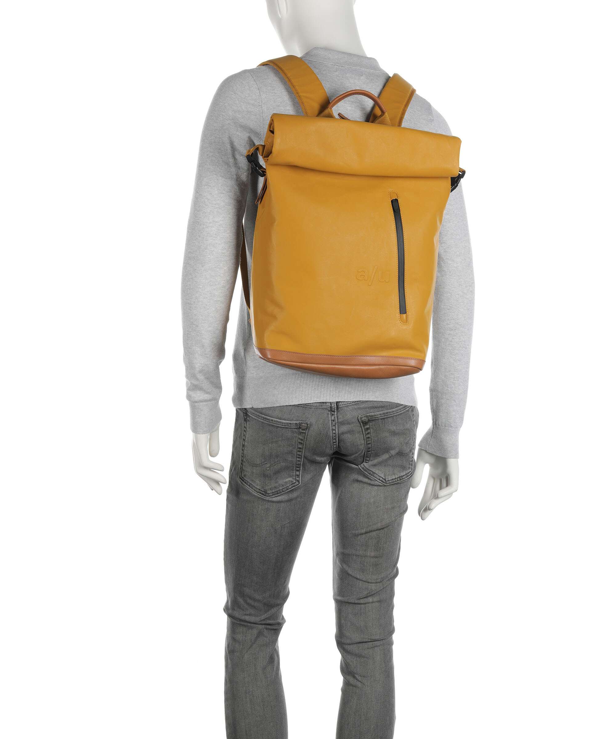 Aunts & Uncles Japan Fukui Rolltop backpack mustard