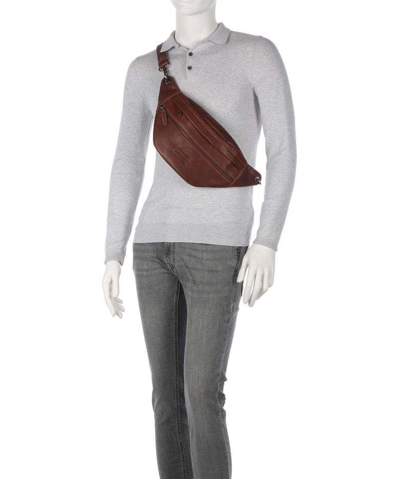 Jack Kinsky Porto 1 Fanny pack cognac