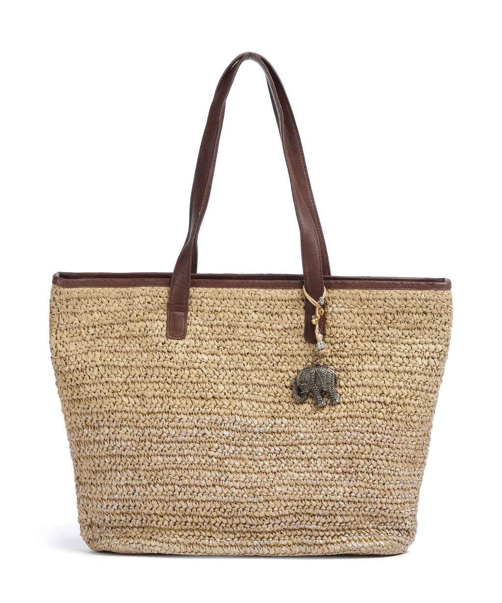 Anokhi Tote bag natural metallic