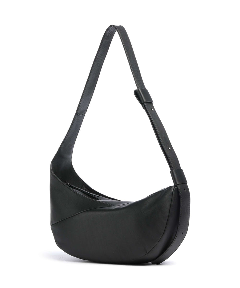 Aunts & Uncles Jamie's Orchard Bee Balm Hobo bag jet black