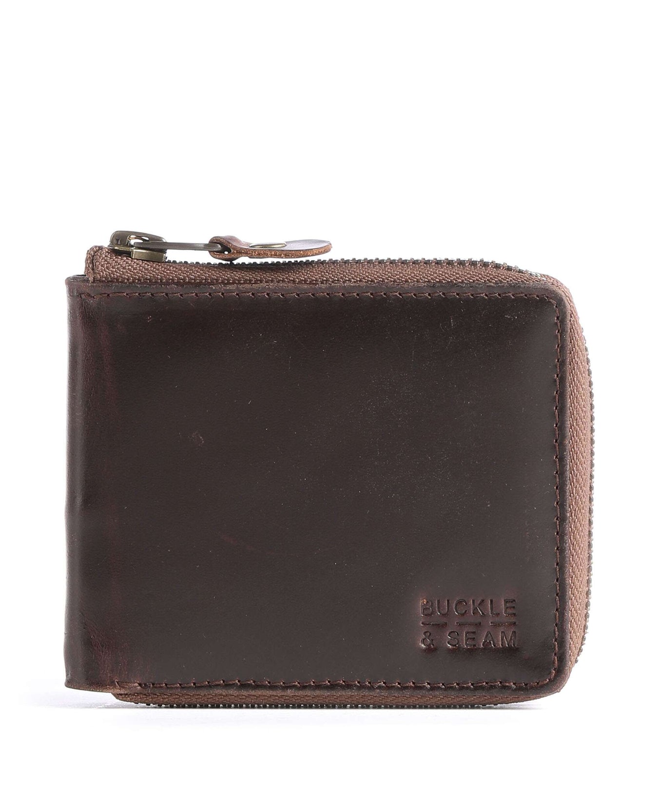 Buckle & Seam Crazy Horse Grind Wallet brown