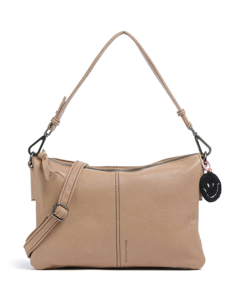 FredsBruder Take A Smile Shoulder bag milk coffee