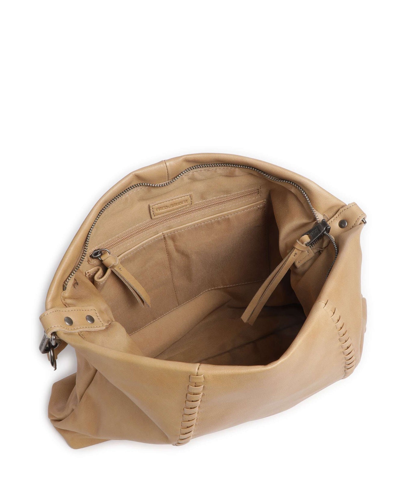 FredsBruder Calm Hobo bag milk coffee