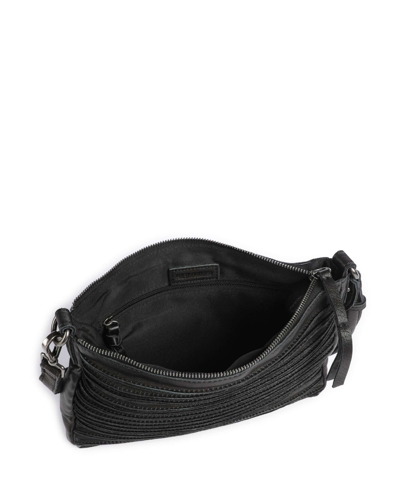 FredsBruder Bestseller Riffel Hobo bag black