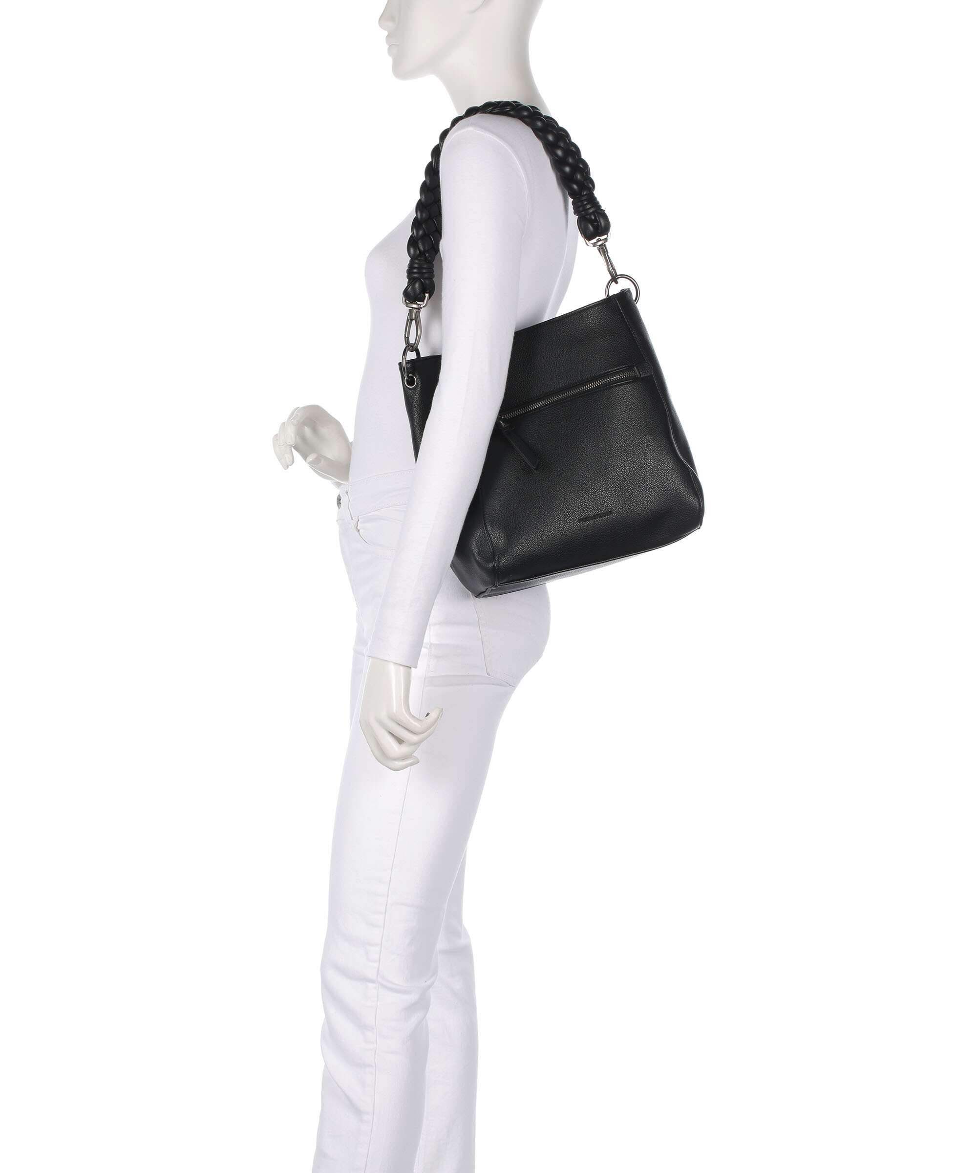 FredsBruder Good Vibes Only Midi Shoulder bag black