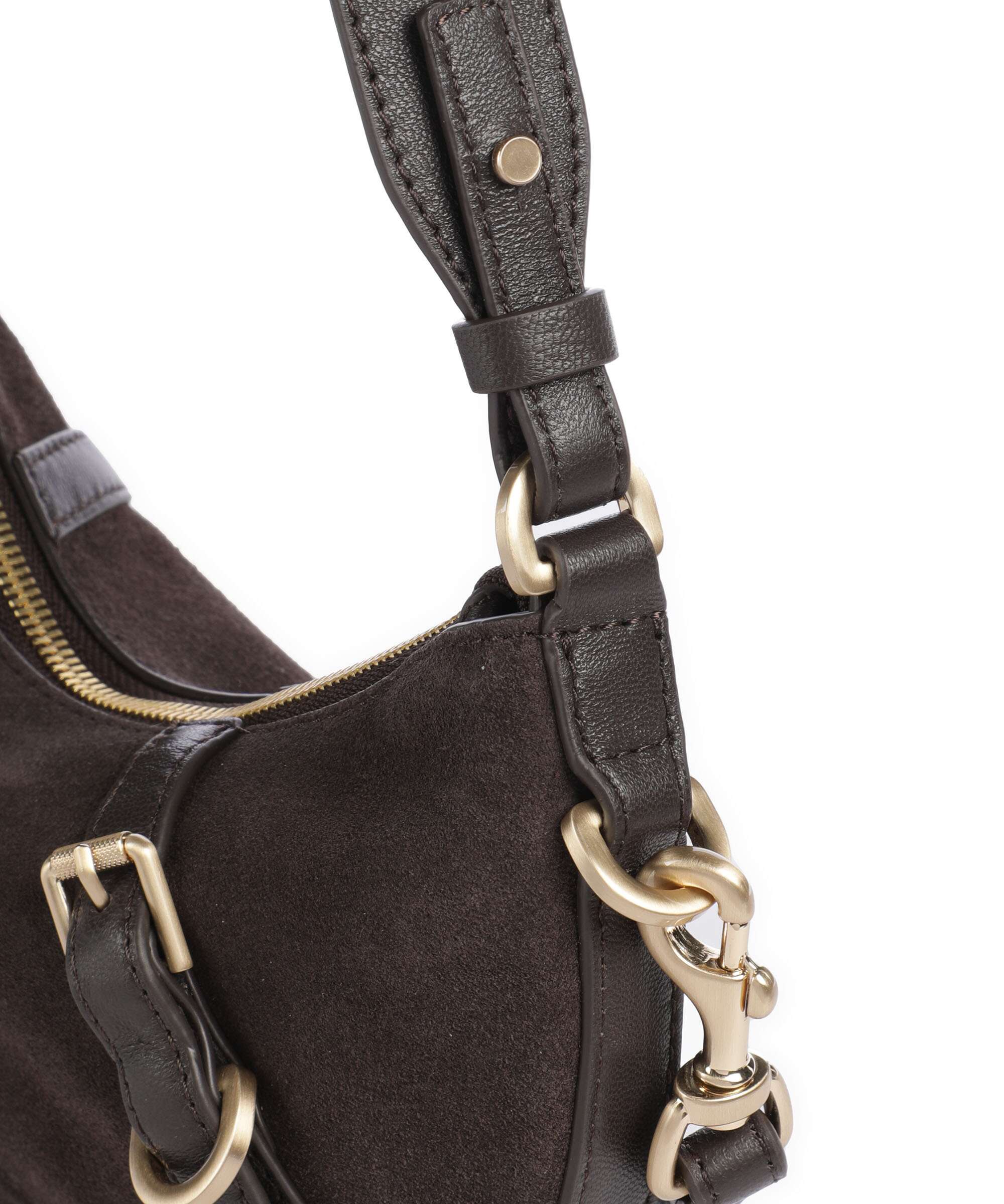 Les Visionnaires Enya Cozy Mini Shoulder bag chocolate brown