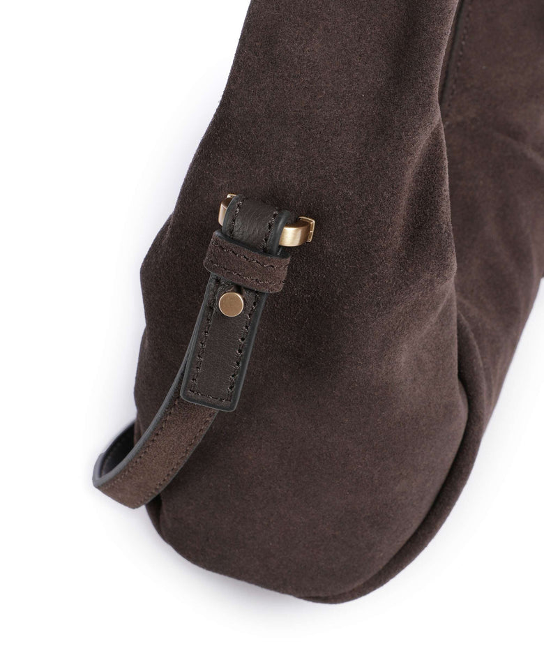 Les Visionnaires Greta Essential Cozy Mini Handbag dark brown