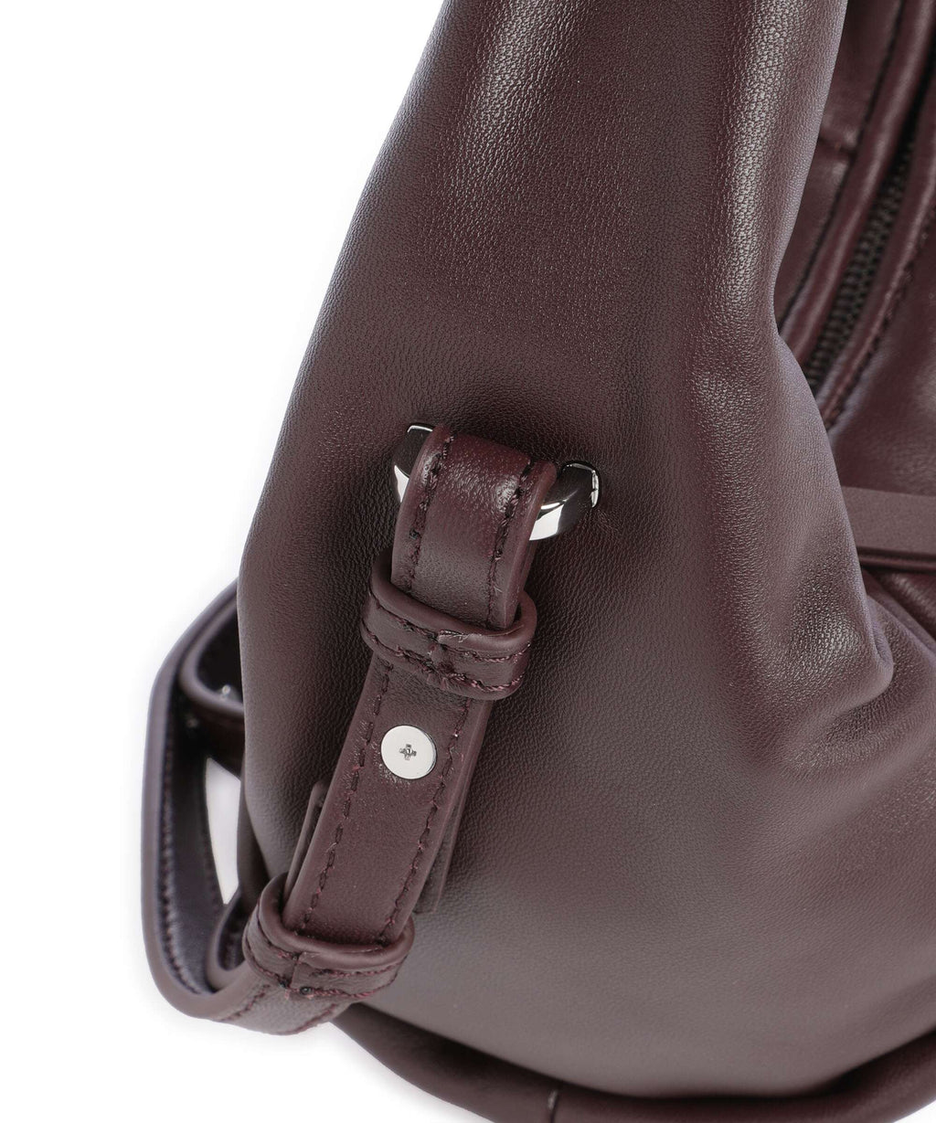 Les Visionnaires Greta Essential Silky Mini Crossbody bag aubergine