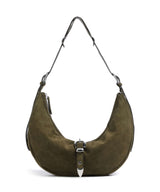 Les Visionnaires Enya Rebel Cozy Hobo bag deep jungle