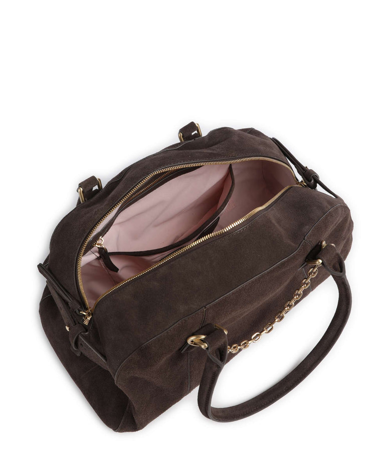 Les Visionnaires Odette Cozy Chain Handbag dark brown