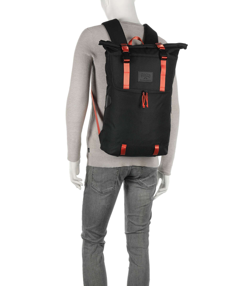 Doughnut The Dudes Christopher Dark Rolltop backpack black