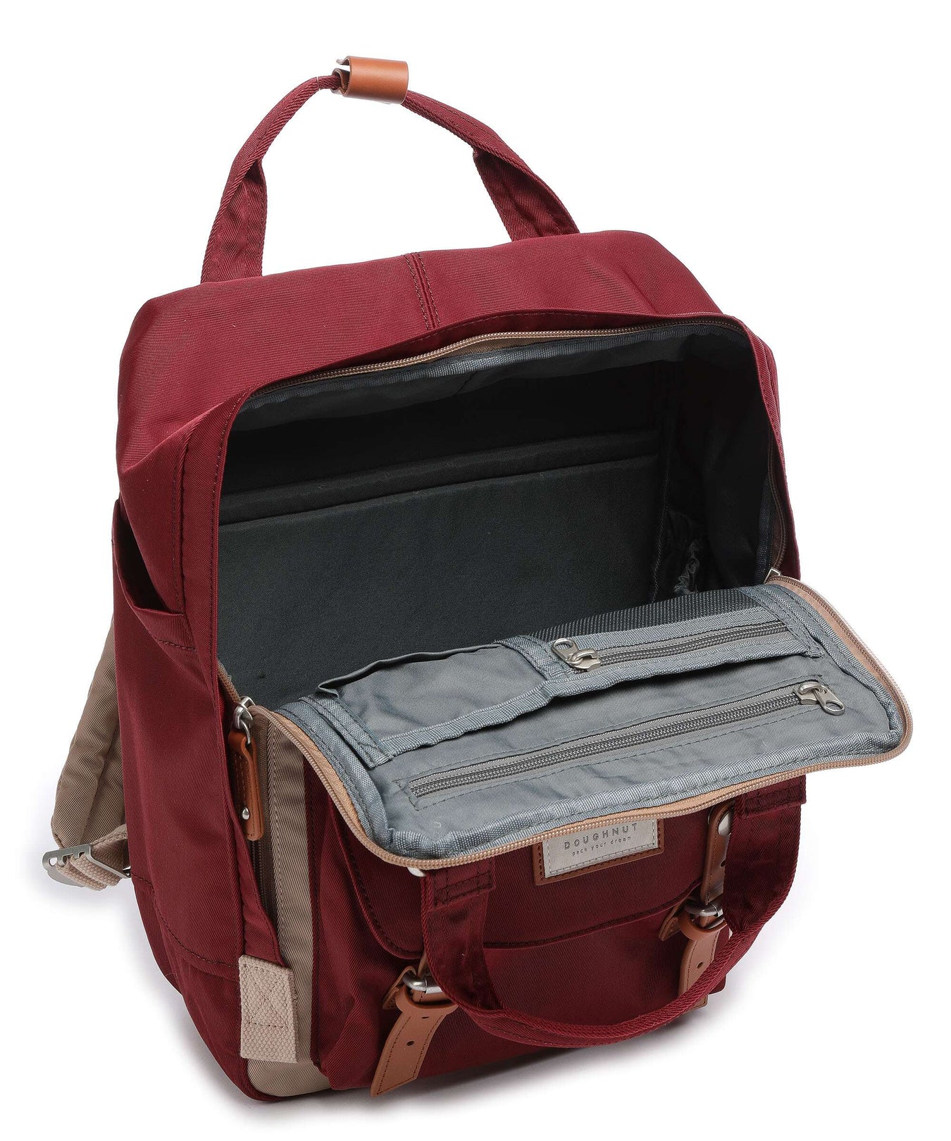 Doughnut Macaroon Backpack hazelnut/wine