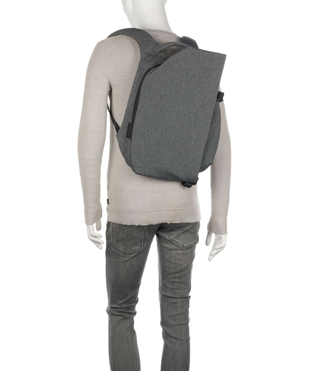 Côte&Ciel Eco Yarn Isar Small Laptop backpack black melange