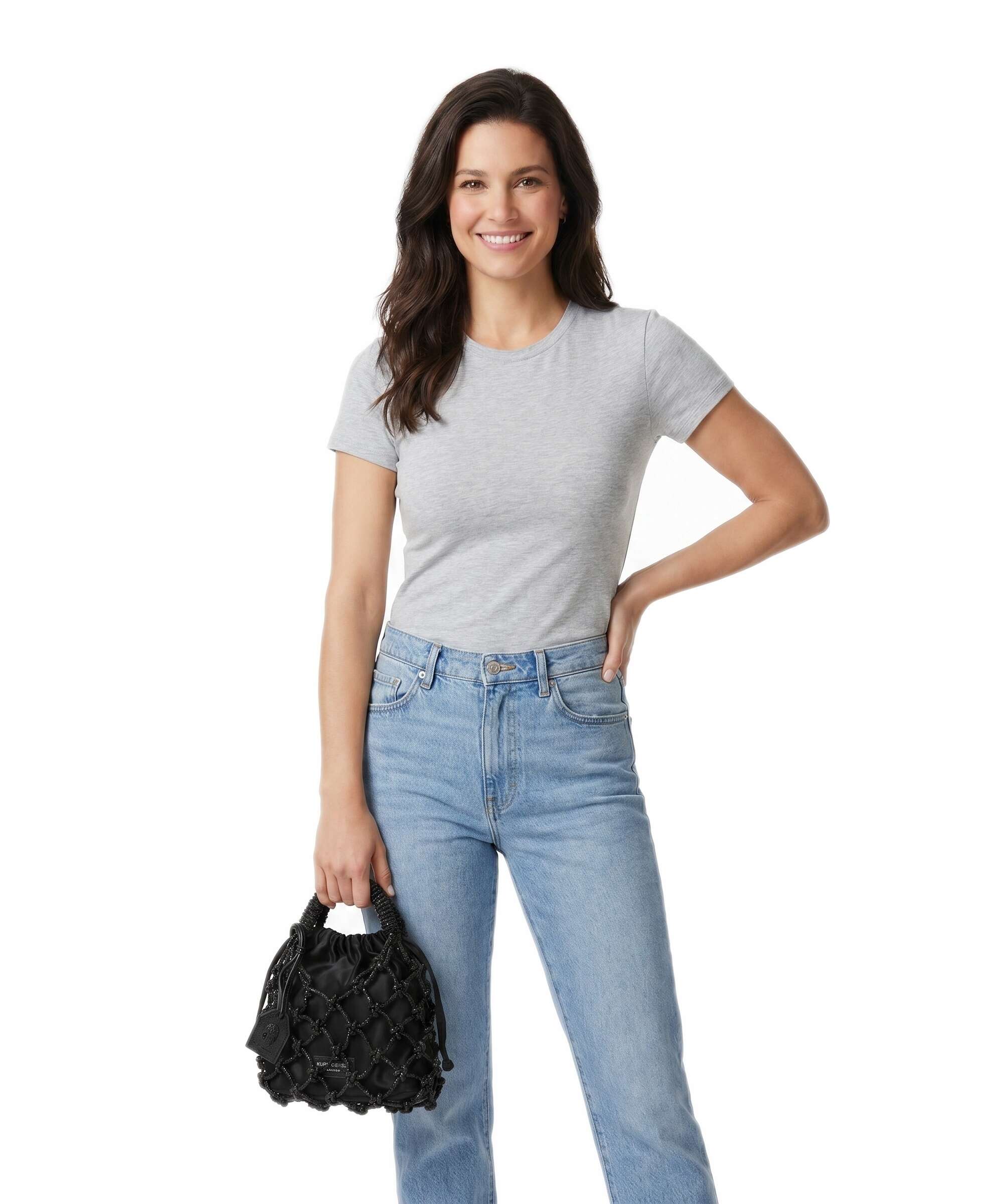 Kurt Geiger Macrame Small Handbag black