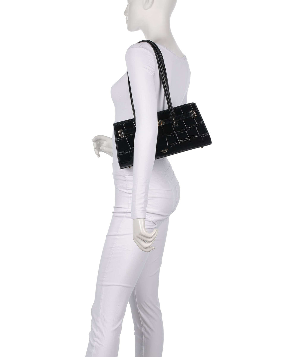 Dune London Depend Shoulder bag black croc