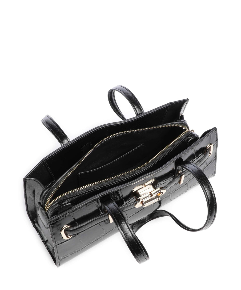 Dune London Depend Shoulder bag black croc