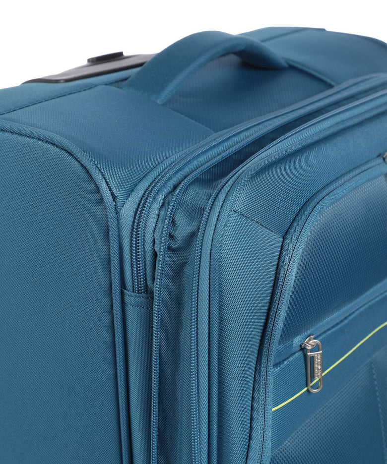 American Tourister Deep Dive Spinner (4 wheels) teal/lime