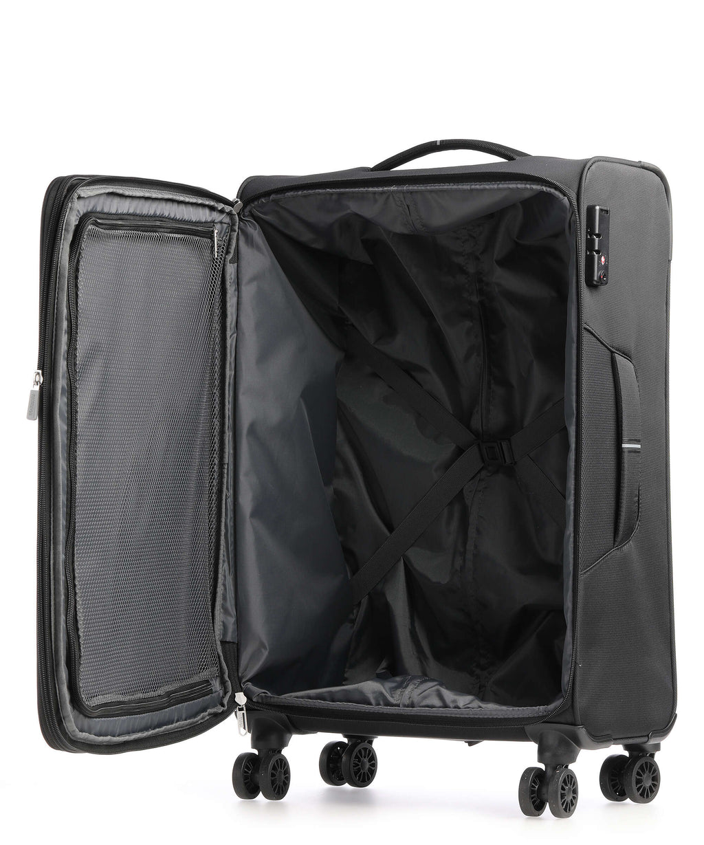 American Tourister Crosstrack Spinner (4 wheels) black/grey