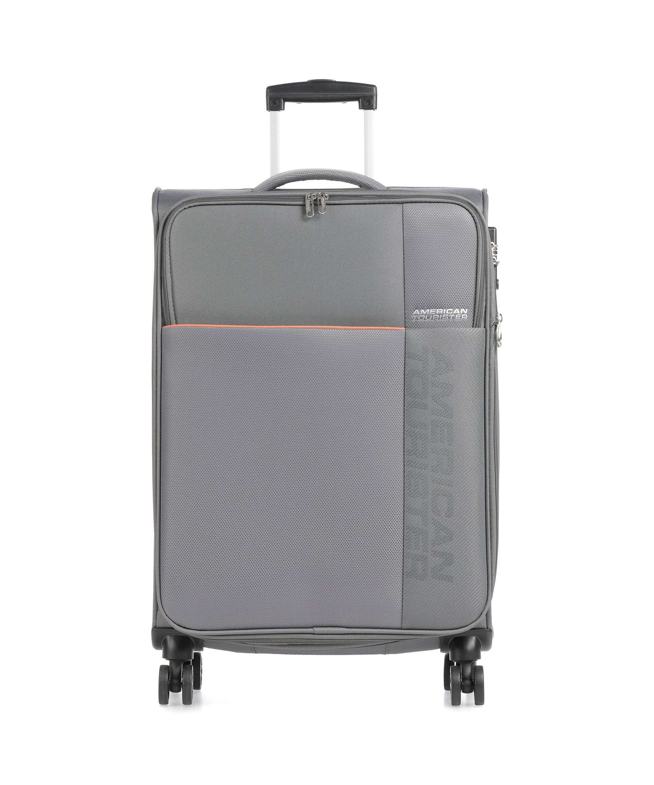 American Tourister Fun Cruise Spinner (4 wheels) grey/orange