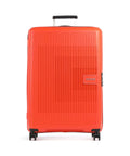 American Tourister Aerostep Spinner (4 wheels) bright orange