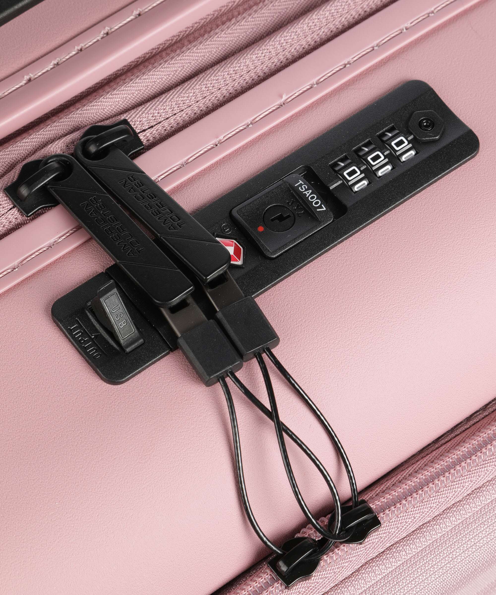 American Tourister Novastream Spinner (4 wheels) vintage pink