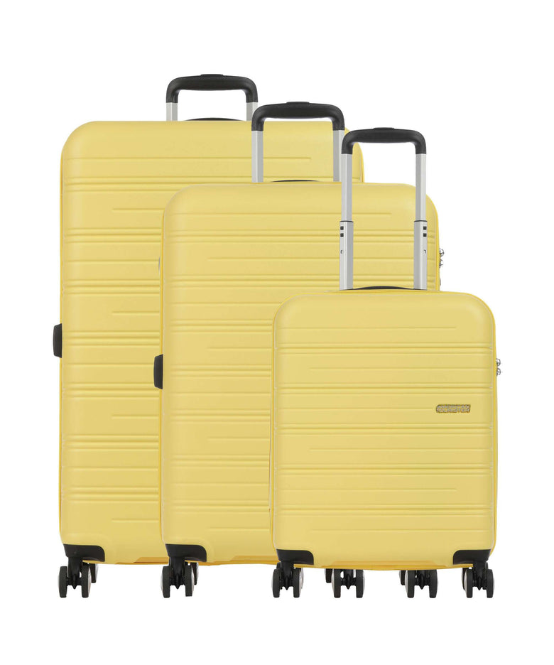 American Tourister High Turn Suitcase set (4 wheels) matt yellow