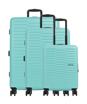 American Tourister Sunset Hills Juego de maletas (4 ruedas) mint green