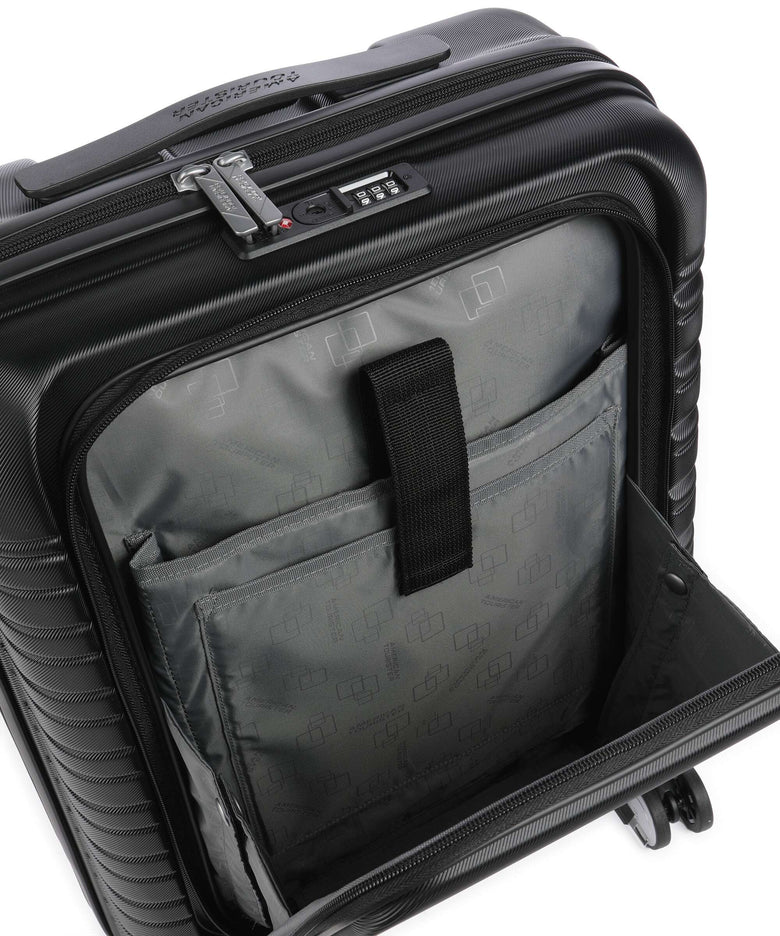 American Tourister Flashline Spinner (4 wheels) shadow black
