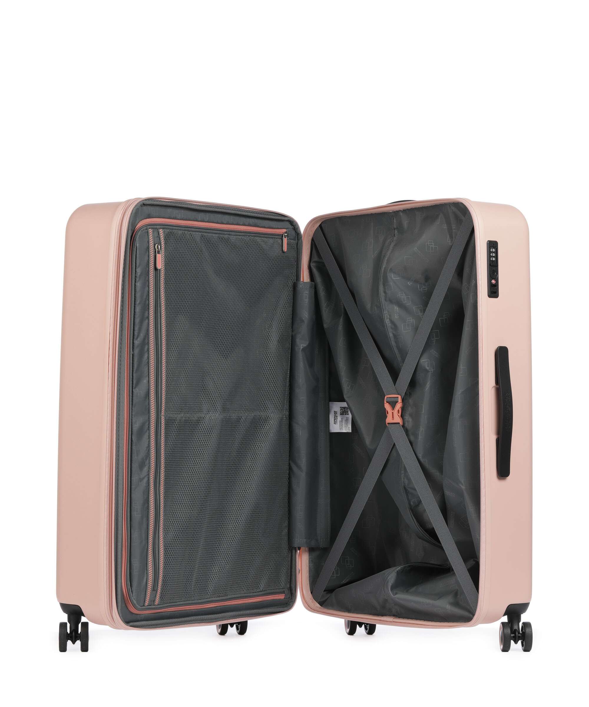 American Tourister Dynabelt Spinner (4 wheels) sandy rose