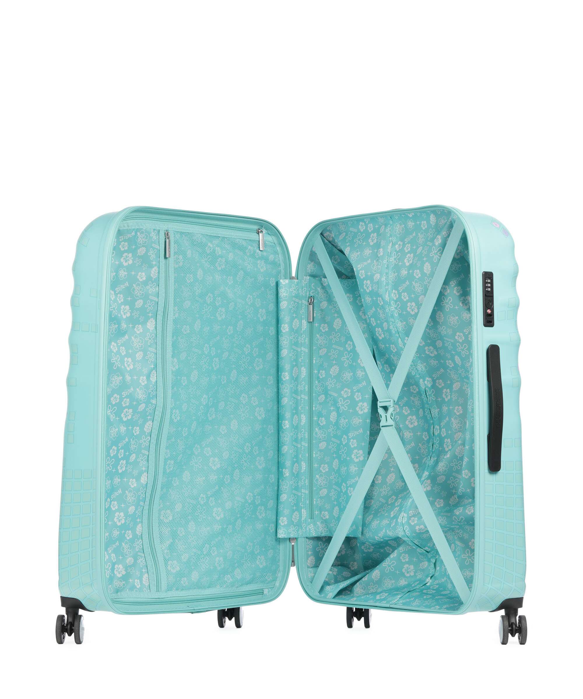 American Tourister Wavebreaker Disney Spinner (4 wheels) stitch flower