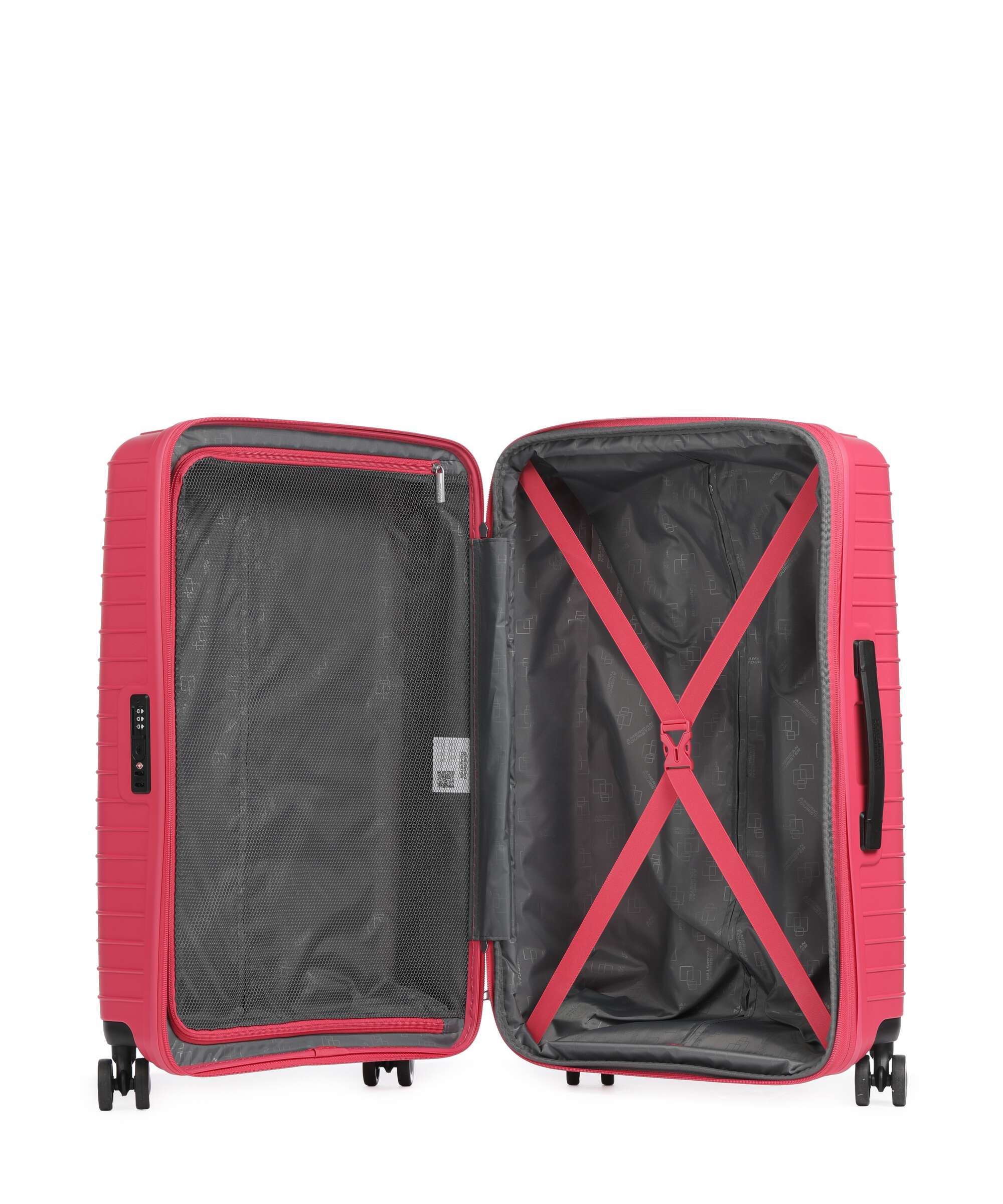 American Tourister Roadrush Suitcase set (4 wheels) berry pink