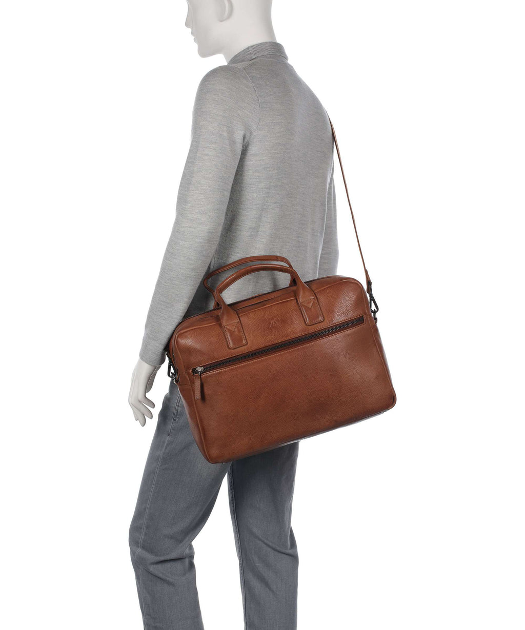 Markberg Kingston Briefcase cognac