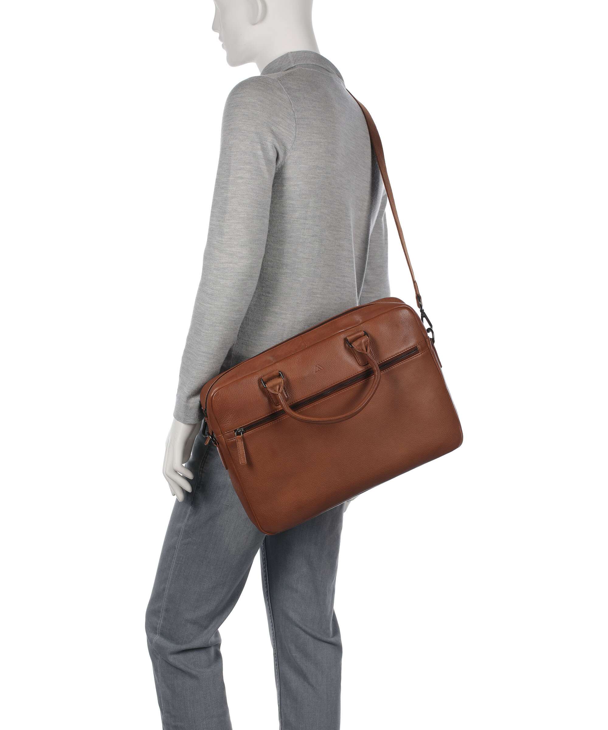 Markberg Mason Briefcase cognac