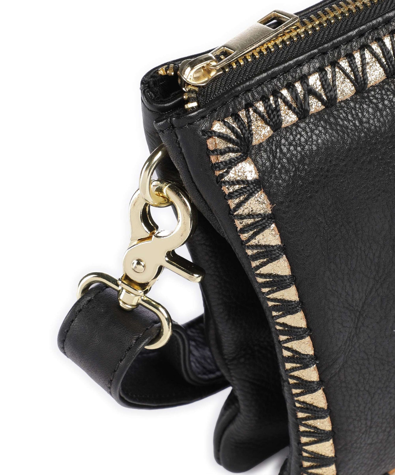 Depeche Golden Magic Crossbody bag black