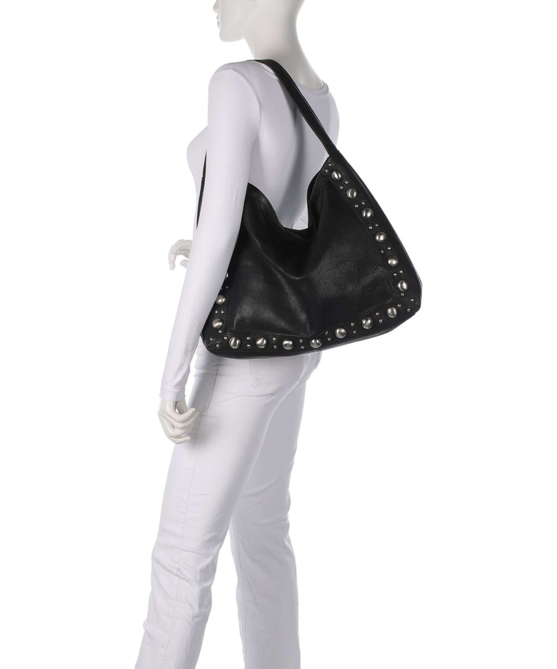 Depeche Noise Industry Hobo bag nero